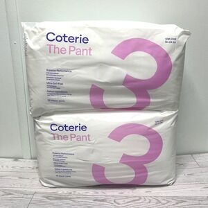 Coterie The Pant Size 3 Diaper Pants 12M/24M 14-24 lbs 2 Packs 72 Count Total
